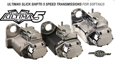 Ultima Slick Shift 5 Speed Transmissions for Softail