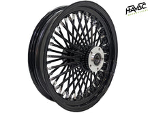 Load image into Gallery viewer, Fat Spoke Wheel, 16 x 3.5 Rear Wheel, Black and Chrome, Harley FLST Softail Heritage, Fat Boy, Deluxe 2008-2017, ABS

