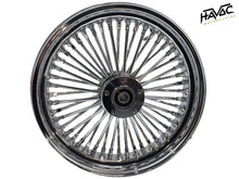 Load image into Gallery viewer, Fat Spoke Wheel, 16 x 3.5 Rear Wheel, Chrome, Harley FLH Touring Model Year 2000 with ¾” Bearings
