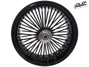 Fat Spoke Wheel, 18x5.5 Dual Disc Front, Black, for 2008-Present Touring Models without ABS