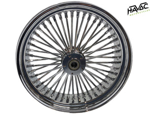 Fat Spoke Wheel, 16 x 3.5 Rear Wheel, Chrome, Harley FLST Softail Heritage, Slim, Fat Boy, Deluxe 2008-2017, Non-ABS