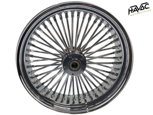 Fat Spoke Wheel, 18x5.5 Dual Disc Front, All Chrome, for 2008-Present Touring Models without ABS