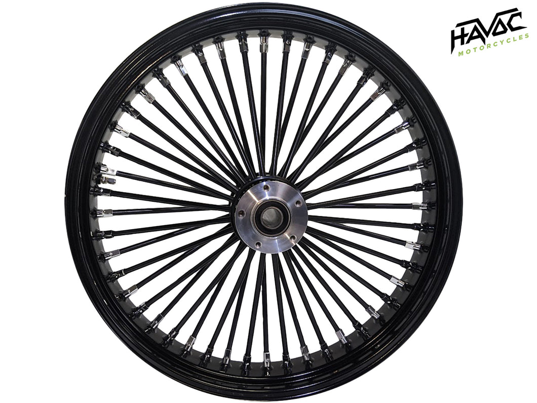 Fat Spoke Wheel, 21 x 3.5 Dual Disc Front, Black, for 2008-Present Touring Models with ABS