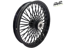 Load image into Gallery viewer, Fat Spoke Wheel, 16 x 3.5 Rear Wheel, Black, Harley FLH Touring Model Year 2000 with ¾” Bearings
