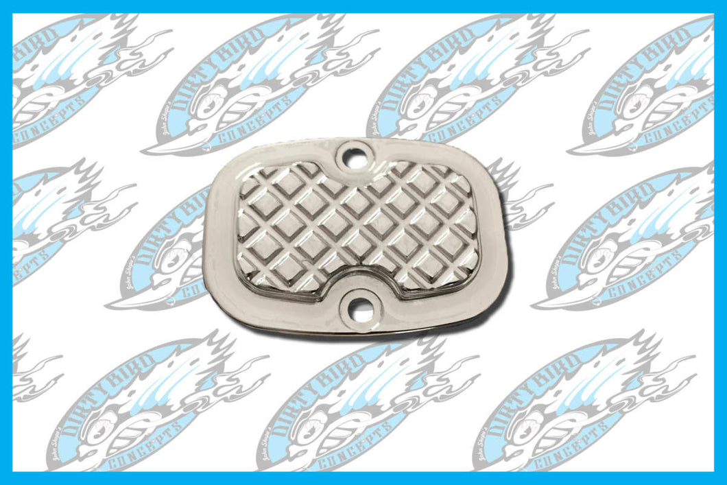 Harley Davidson Rear Master Cylinder Brake Cover The Loot Series 2005 To 2023 Chrome Or Contrast Black