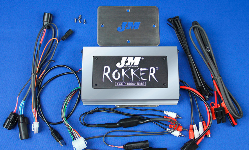 J&M STAGE-5 ROKKER® XXRP 800W 4-CH DSP AMPLIFIER KIT FOR 2015-2021 HARLEY® ROADGLIDE W/REAR OR LOWER SPEAKERS