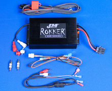 Load image into Gallery viewer, J&amp;M ROKKER® XXR 400W RMS 2-CHANNEL AMPLIFIER KIT UNIVERSAL APPLICATION FOR 1998-2013 HARLEY BAGGERS
