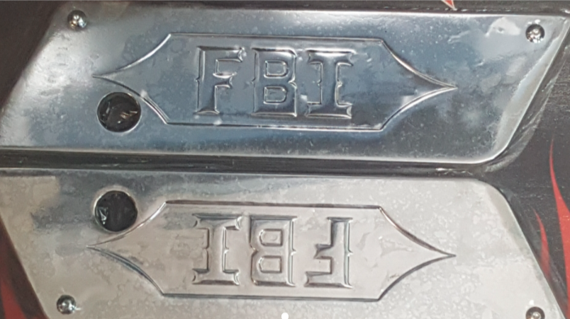 Chrome FBI Saddle Bag Latch Kit