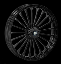 Load image into Gallery viewer, Replicator REP-06 (Turbine) Black Wheel - 3D / Front in Canada at Havoc Motorcycles
