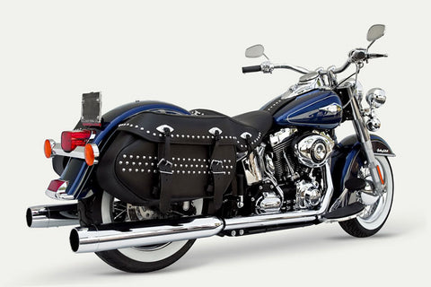 True Duals with 4″ x 30″ Slipons For Softail