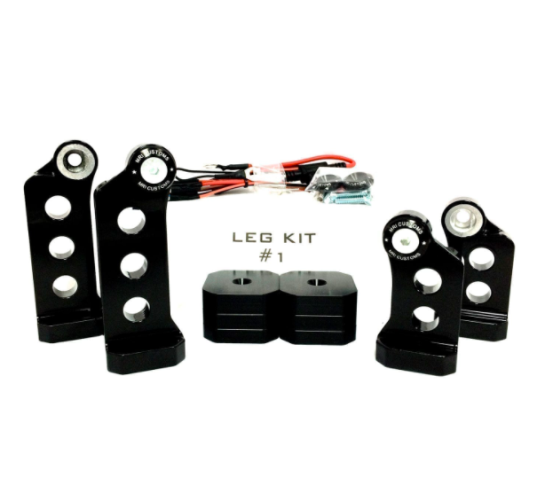 ELECTRIC CENTER STAND – LEG KIT #1: 07/08 – 21″ AND UNDER – REAR ONLY