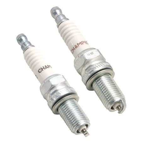 2 Pack - 12mm Long Reach Champion® Spark Plugs for Twin Cam 88®, 96™, 103™, Sportster®, X-Wedge and S&S 4 1/8