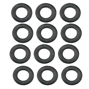 Rubber Coated Steel Flat Washer .255" x .438" x .024" 12 Pack