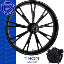 Load image into Gallery viewer, Rotation Thor Gloss Black Touring Wheel / Front
