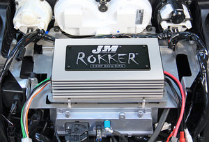 J&M ROKKER® STAGE5 CUSTOM 800W 4-SPEAKER/AMP KIT W/COLOR-MATCHED SADDLEBAG SPEAKER-LIDS FOR 2014-2021 HARLEY® STREETGLIDE
