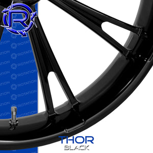 Rotation Thor Gloss Black Touring Wheel / Front