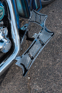 Harley Front Floorboards The Loot Series 1993 To 2023 Chrome Or Contrast Black