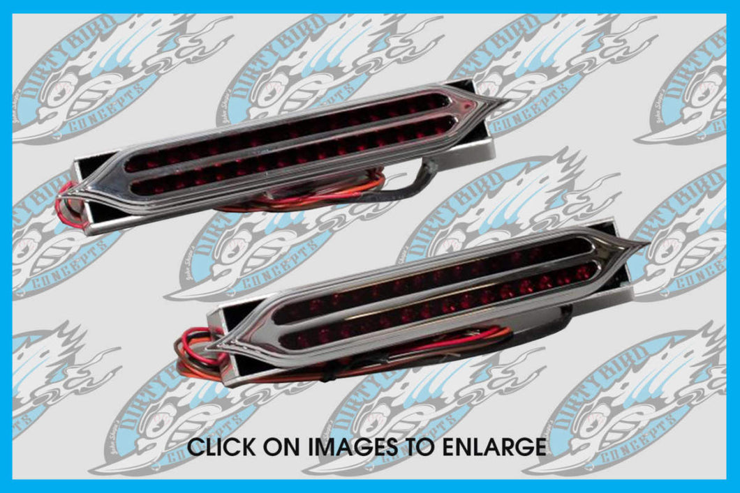 Harley Jaded Pointed Integrated LED Tail Lights