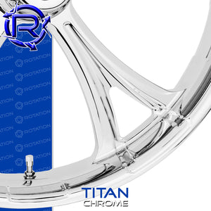 Rotation Titan Chrome Touring Wheel / Rear