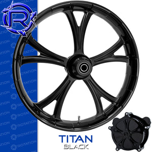 Rotation Titan Gloss Black Touring Wheel / Front