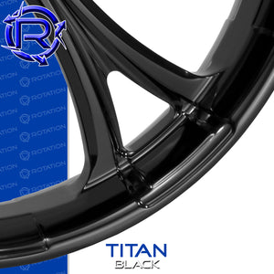 Rotation Titan Gloss Black Touring Wheel / Rear