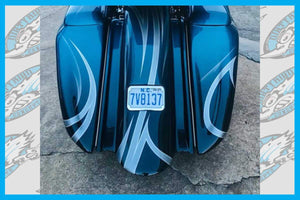 Harley Loud Street Sweeper 8″ & 10″ Audio Bags Rear End 2014 To 2023