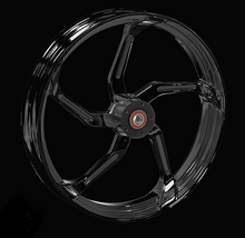 Load image into Gallery viewer, Replicator REP-03 (Aggressor) Black Wheel - 3D / Rear in Canada at Havoc Motorcycles
