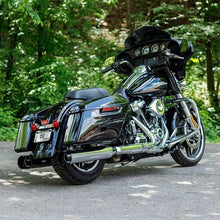 Load image into Gallery viewer, Mk45 TOURING MUFFLER for M8 TOURING MODELS—Chrome with Black Tracer End Cap
