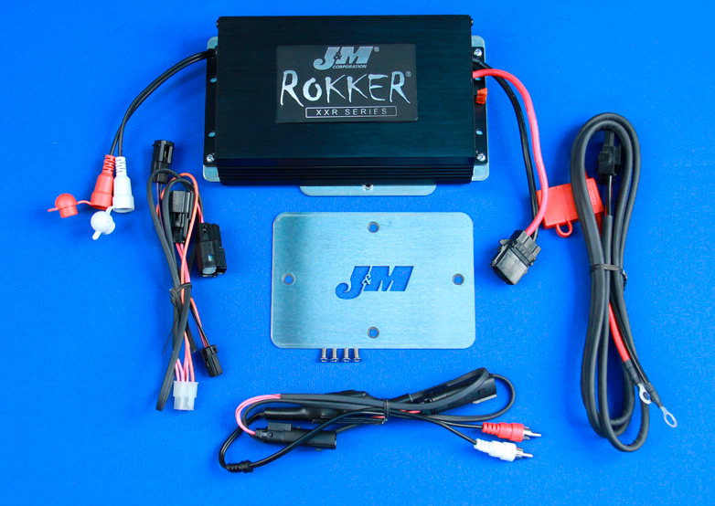 J&M ROKKER® XXR 400W 2-CH AMPLIFIER KIT FOR 2015-2021 HARLEY ROADGLIDE
