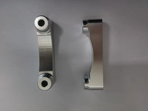 1"  BAGGER FENDER SPACERS  - NATURAL CLEAR COATED