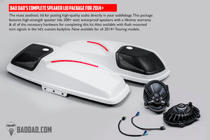 ROAD KING & SOFTAIL SPEAKER LID PACKAGE WITH FLUSH LIGHTS