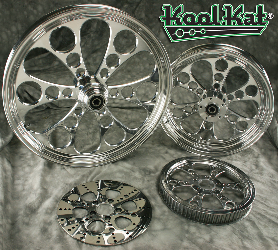 Kool Kat Polished Wheels  (FRONT)
