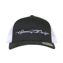 Load image into Gallery viewer, SBD BLACK/WHITE MESH HAT
