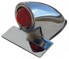 8-302 THE ORIGINAL CHOPPER TAILLIGHT - 12V Taillight, red lens. 12V Taillight, red lens, LED illumination.