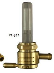 21-344  PETCOCKS Click-slick petcock with side outlet, brass.