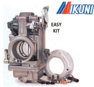 42-152  Fits Big Twin 1340cc Evolution® models 1990 thru 1999  with stock CV type manifold. Includes 42mm carb, airbox  adapter, and chrome cover. EASY KITS