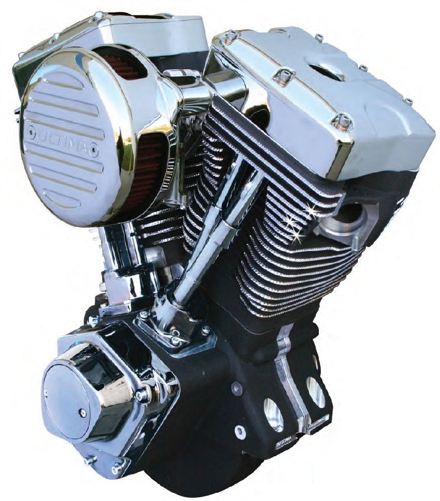 296-250 ULTIMA® COMPLETE COMPETITION SERIES ENGINES. DIAMOND CUT  Natural Finish
