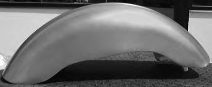 19-152 SILVER HORSE® REAR FENDERS FOR UNIVERSAL WIDE DRIVE 9” Wide rear fender drawn from one piece of metal.
