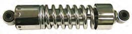 116-13 CHROME PLATED SHOCK ABSORBERS — COMPLETE ASSEMBLY. Shocks 11” eye to eye. Without covers.